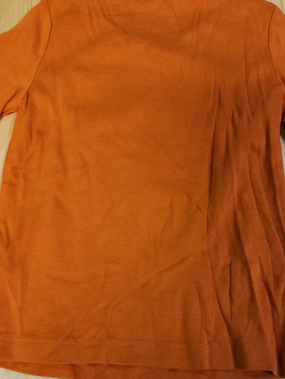 VTG Gymboree Girls Orange Floral Applique Long Sleeve Button Accent Top Size 4 - Picture 4 of 9